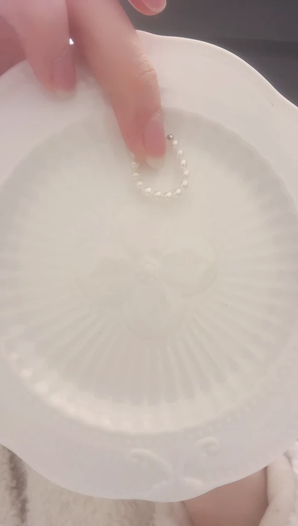 【闪购商品】淡水珍珠戒指银S925镶嵌小米珠戒指