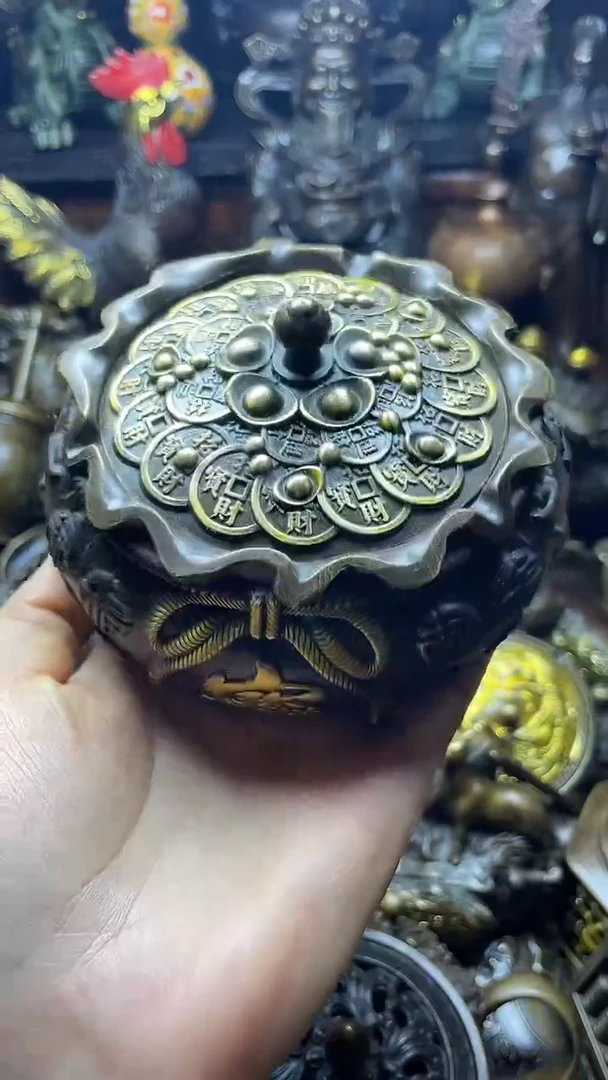 闪购链接，点击下单，有运费险，铜摆件