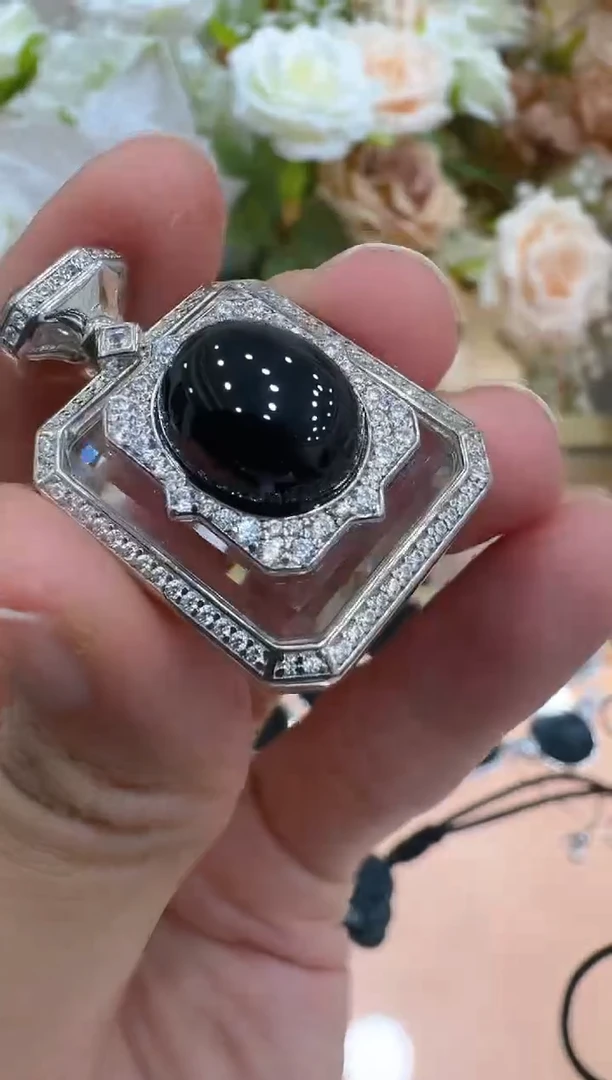 吊坠(不含链)银S925镶嵌翡翠多样性团购发一件