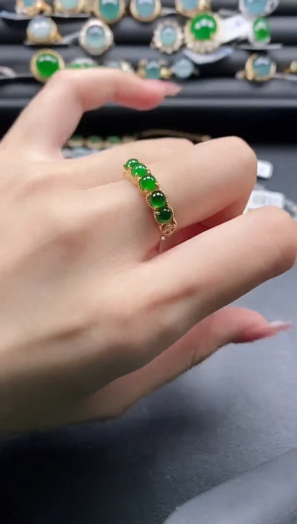 【闪购商品】翡翠戒指银S925镶嵌11111-