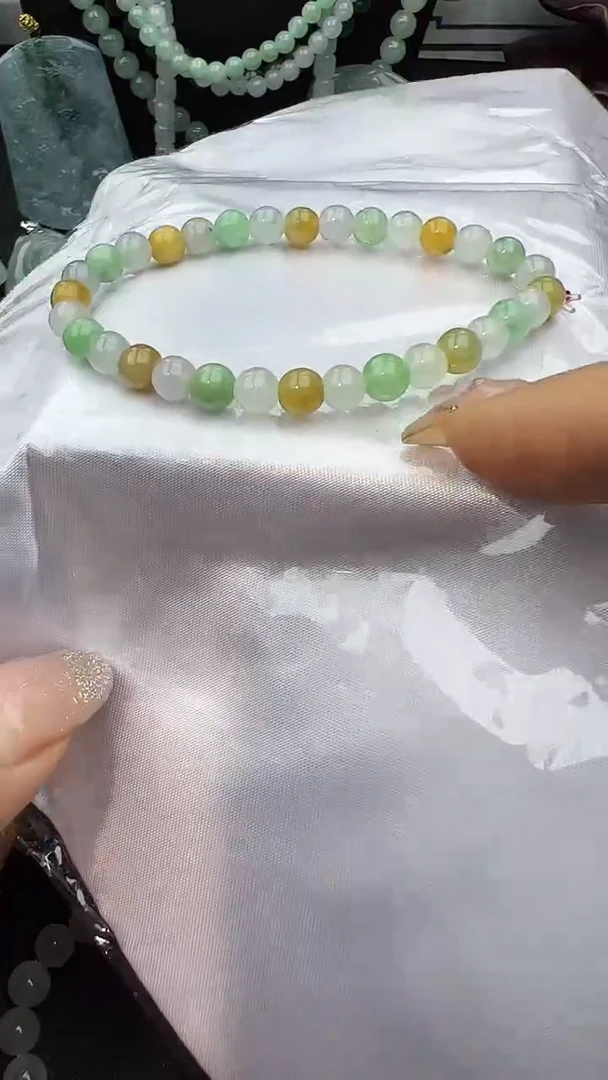 未镶嵌手串翡翠玉珠