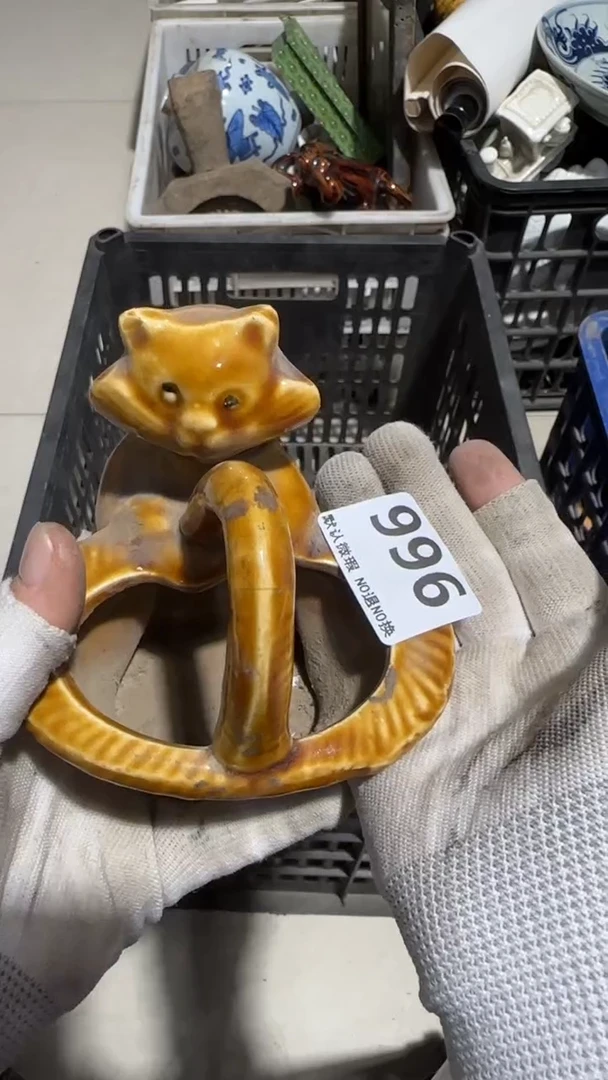 瓷片饥***狼亿容工艺品996