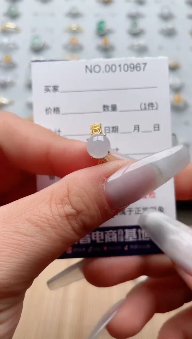 【闪购商品】翡翠戒指银S925镶嵌、