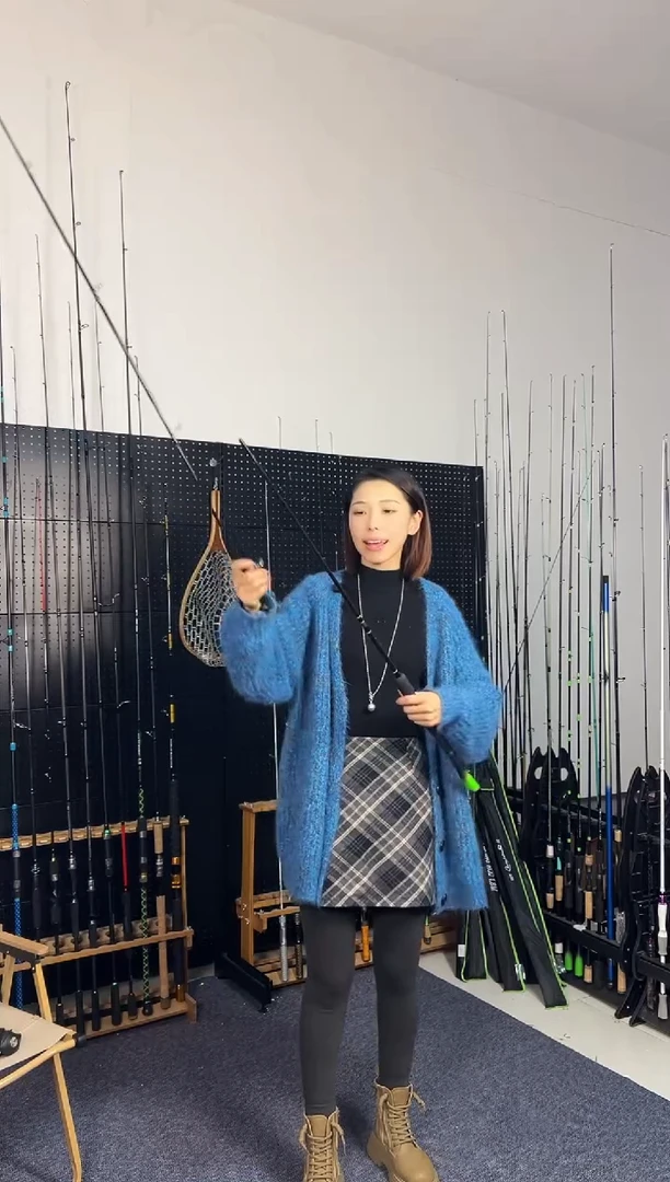 2.4m碳素竹叶青五节直柄2.4米（瑕疵尾货竿，没有售后，介意勿拍）