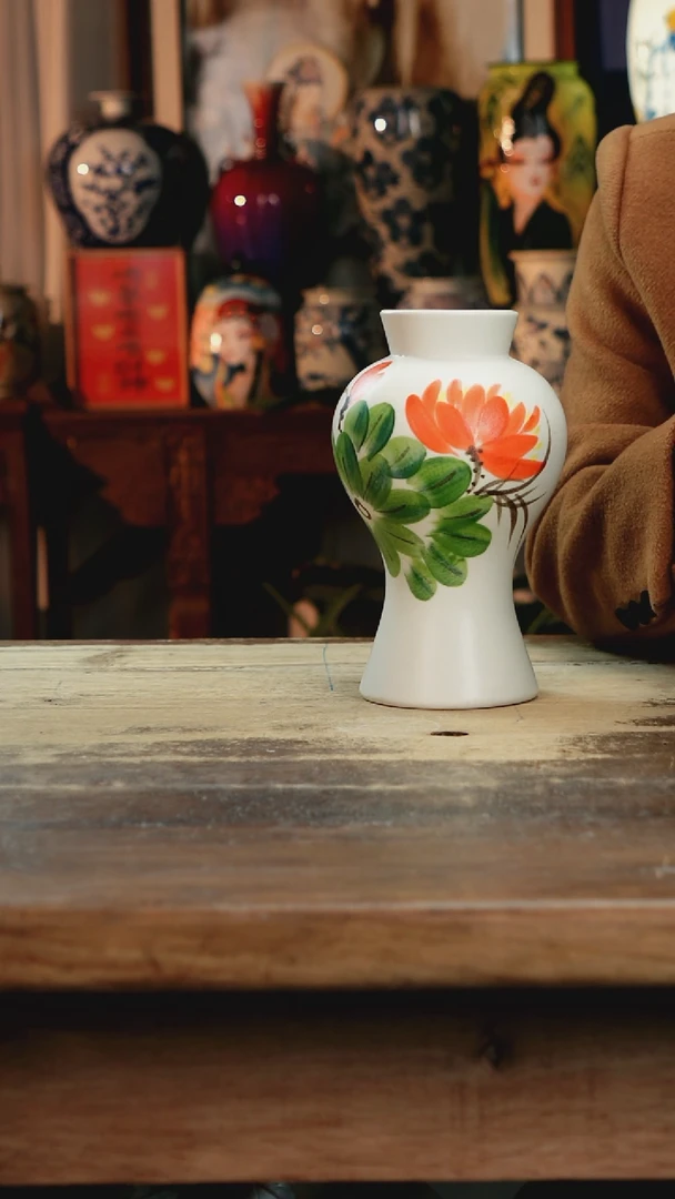 【闪购商品】瓷片景德镇纯手工釉下彩精品花瓶