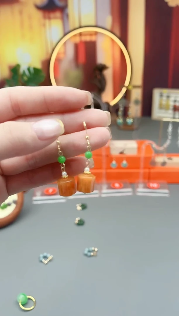 未镶嵌和田玉耳饰x19