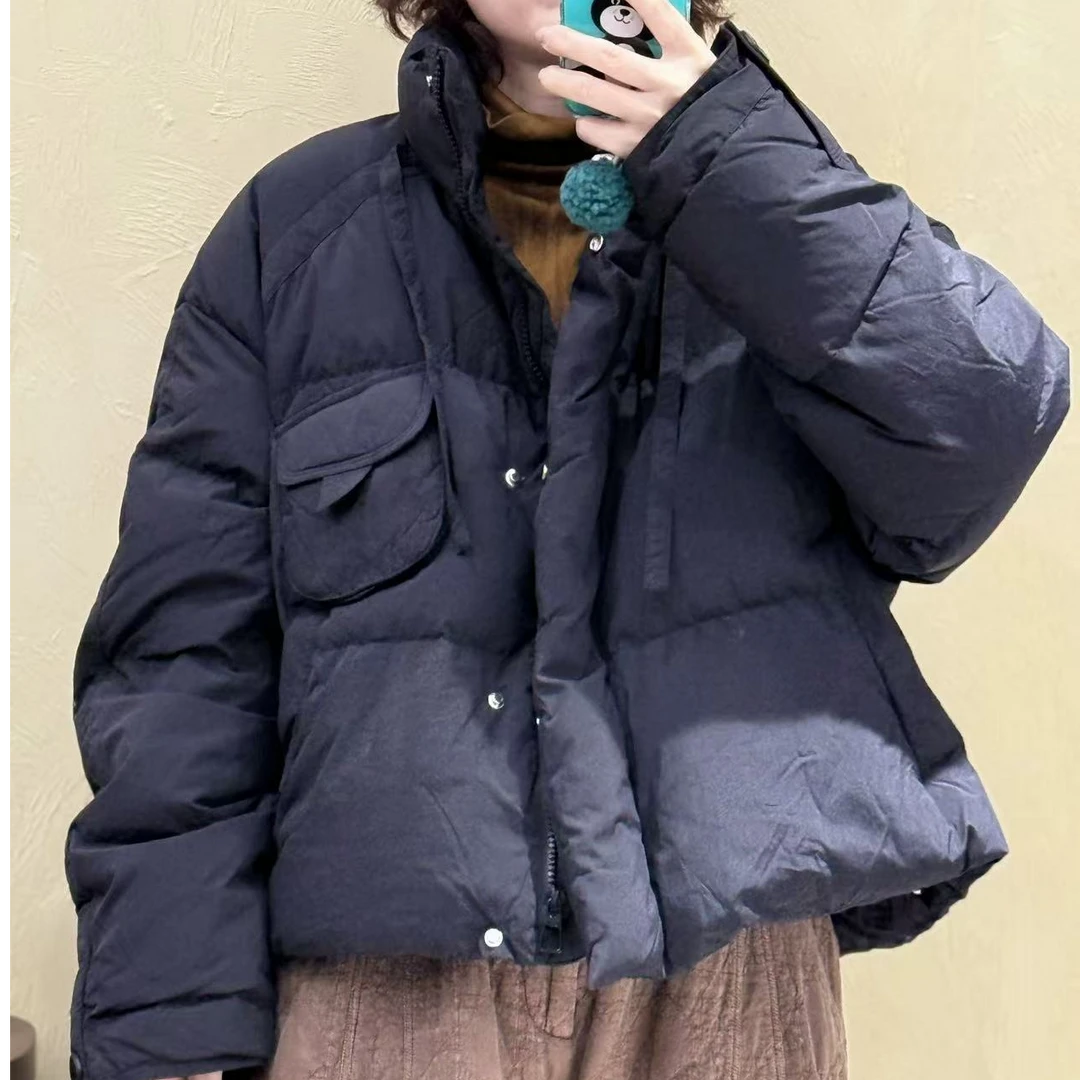 缺一色2025冬季新款短款羽绒服806时尚休闲百搭加厚保暖秋冬立领