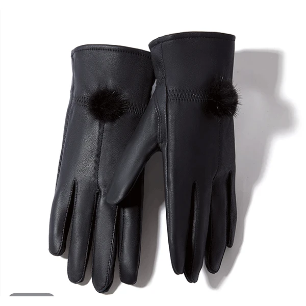 海宁真皮水貂手套