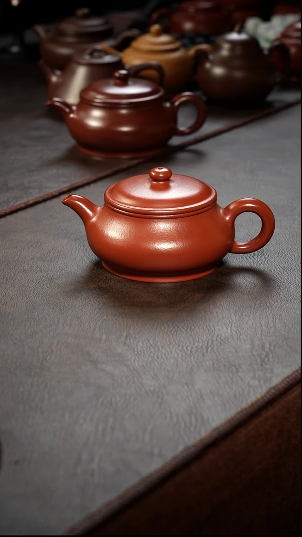 茶壶紫砂壶·27朱泥明炉200cc