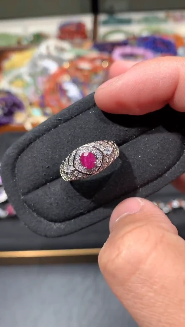 未镶嵌戒指红宝石F45【多样性发其一】