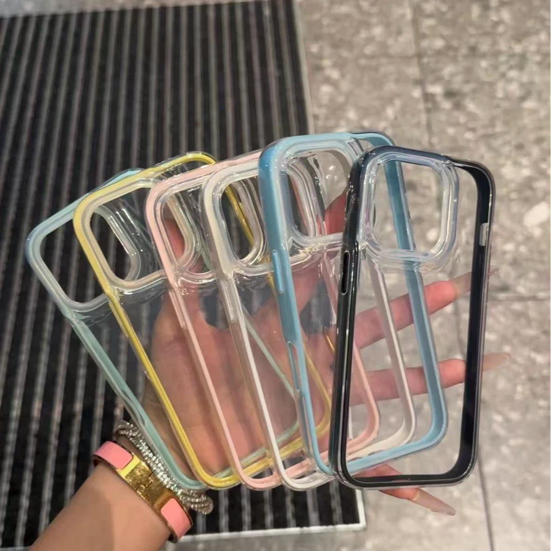 高颜值透色适用苹果17promax/16pro手机壳iPhone15新款14/13防摔