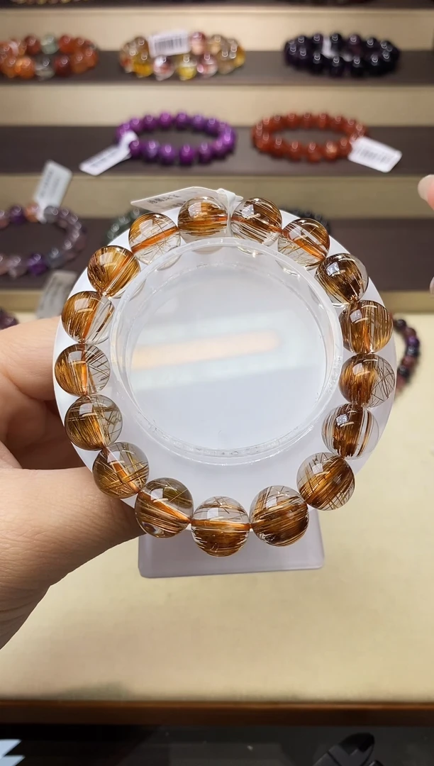 【闪购商品】发晶手链未镶嵌红铜顺发12m+