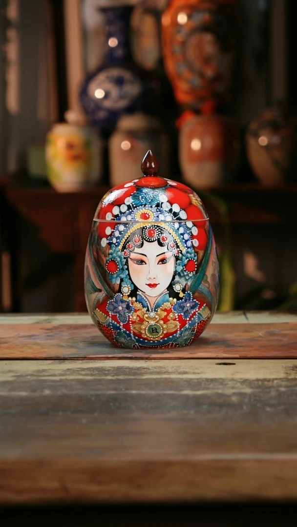 【闪购商品】瓷片景德镇纯手工釉下彩精品花瓶