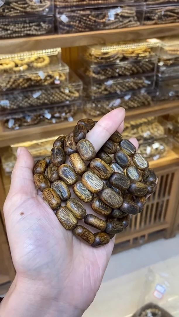 手串沉香海南红金猊随型单圈多样性发其一