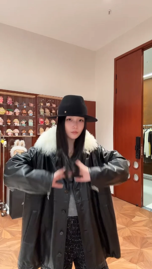 真毛真皮一手长中长款皮衣