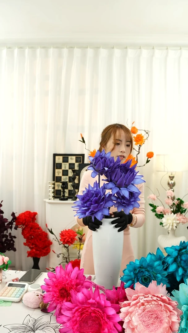 永生花   霸王花 四个头 【高贵紫】A027