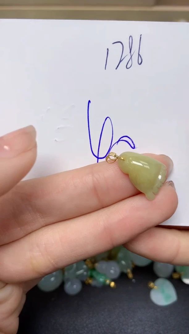 【闪购商品】翡翠颈饰18K金镶嵌 天然翡翠A货