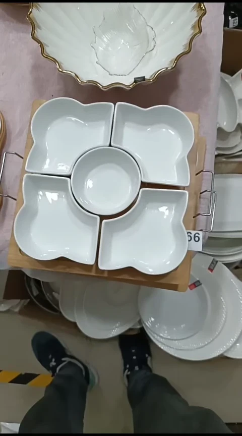 瓷766干果盒5件套