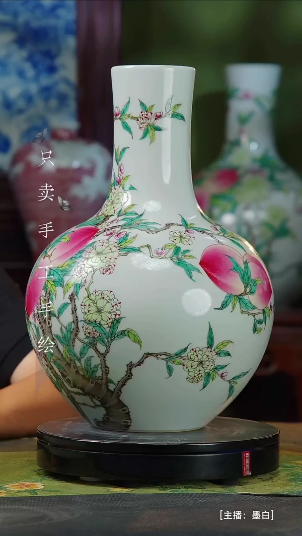 瓷片玲**玉景德镇手工手绘陶瓷