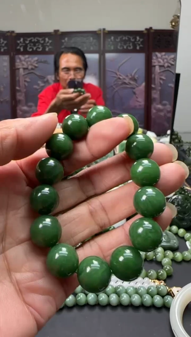 未镶嵌和田玉珠宝奇石手串