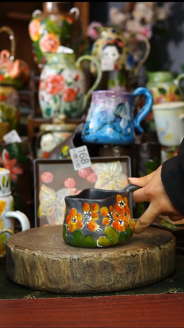 陶瓷220景德镇手工手绘釉下彩