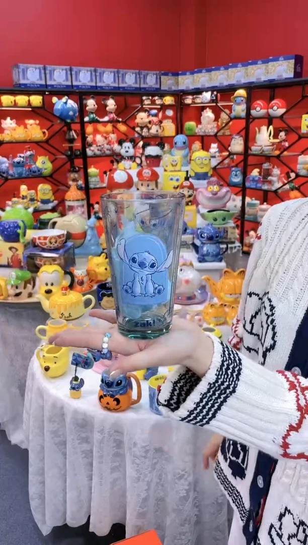 【闪购商品】1@@高硼硅史迪仔玻璃杯