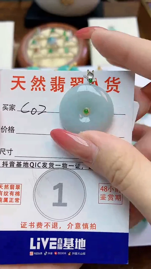 颈饰未镶嵌翡翠天然A货翡翠挂件