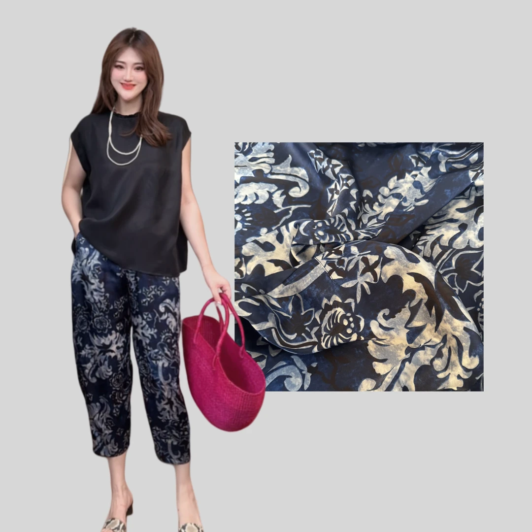 青花瓷【YANLI】K25021超薄凉感夏日空调裤