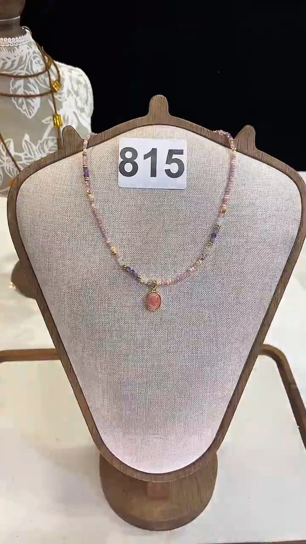 项链钛钢淡水珍珠815