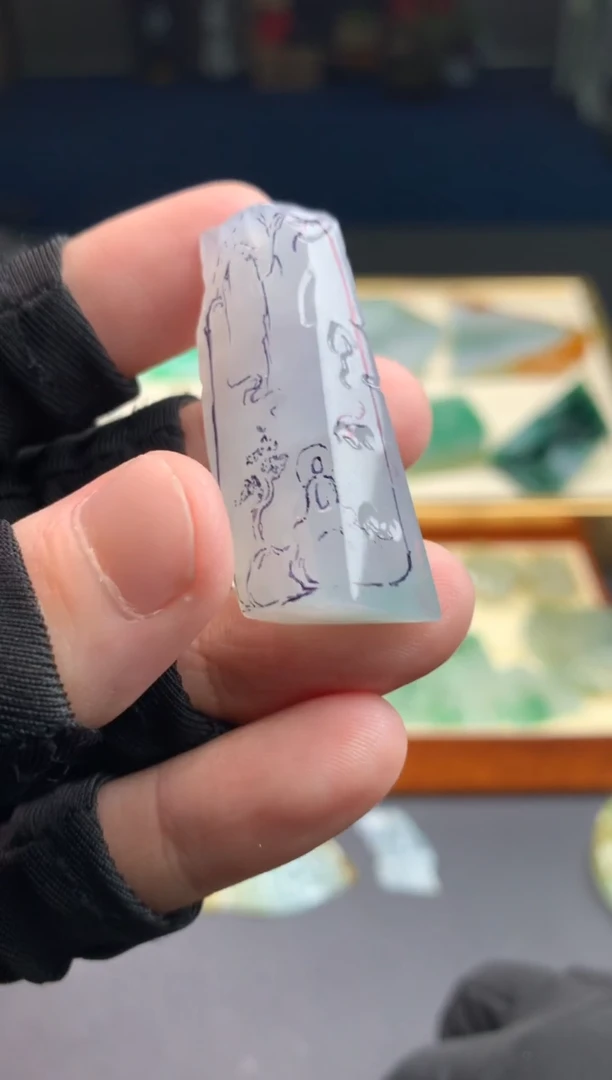 定制翡翠未镶嵌天然翡翠裸石 （含工费）