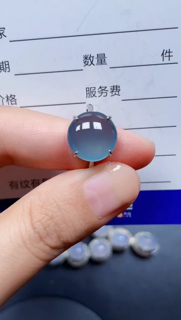 银S925镶嵌戒指翡翠98