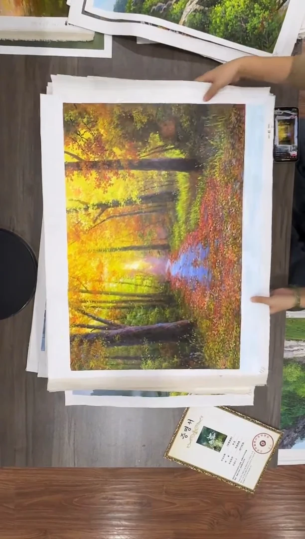 油画【65号】约50*70cm丨朝鲜原创纯手绘孤品油画丨顺丰包邮