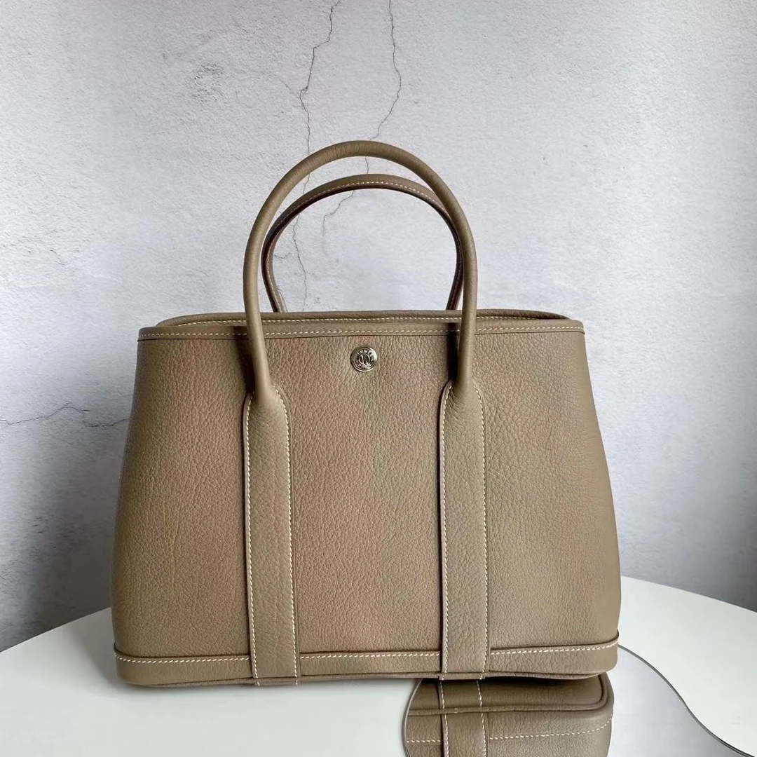 【小多点】真皮高定女包30花园灰色