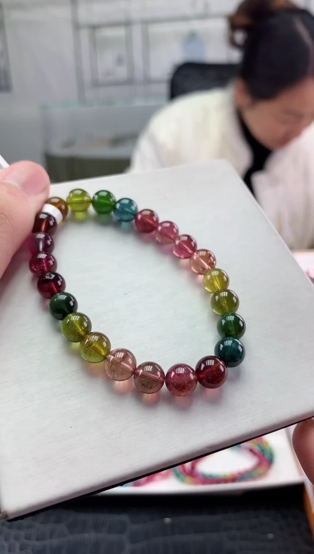 【闪购商品】碧玺手串未镶嵌多样性发一条