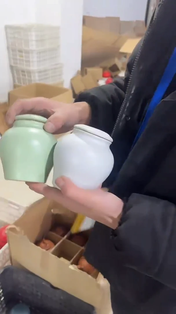 【闪购商品】摆件陶瓷茶叶罐储物罐