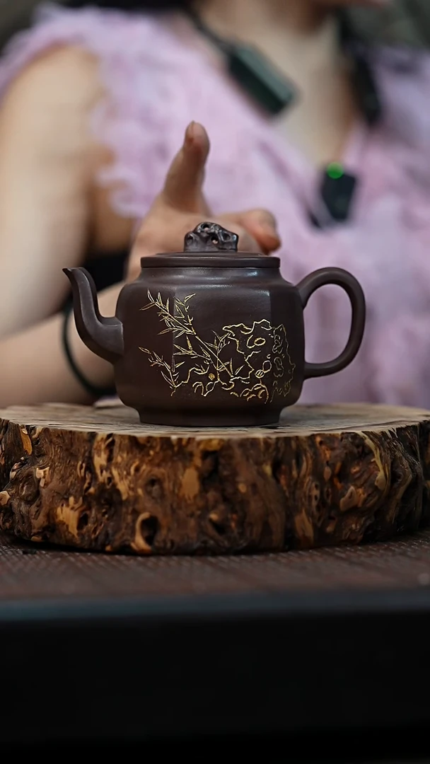 茶壶紫砂宜兴岁颐传砂原矿全手22