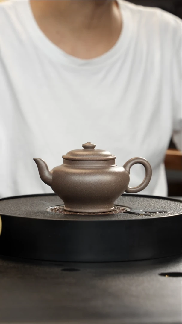 茶壶紫砂天花板青段全手韵古大漏