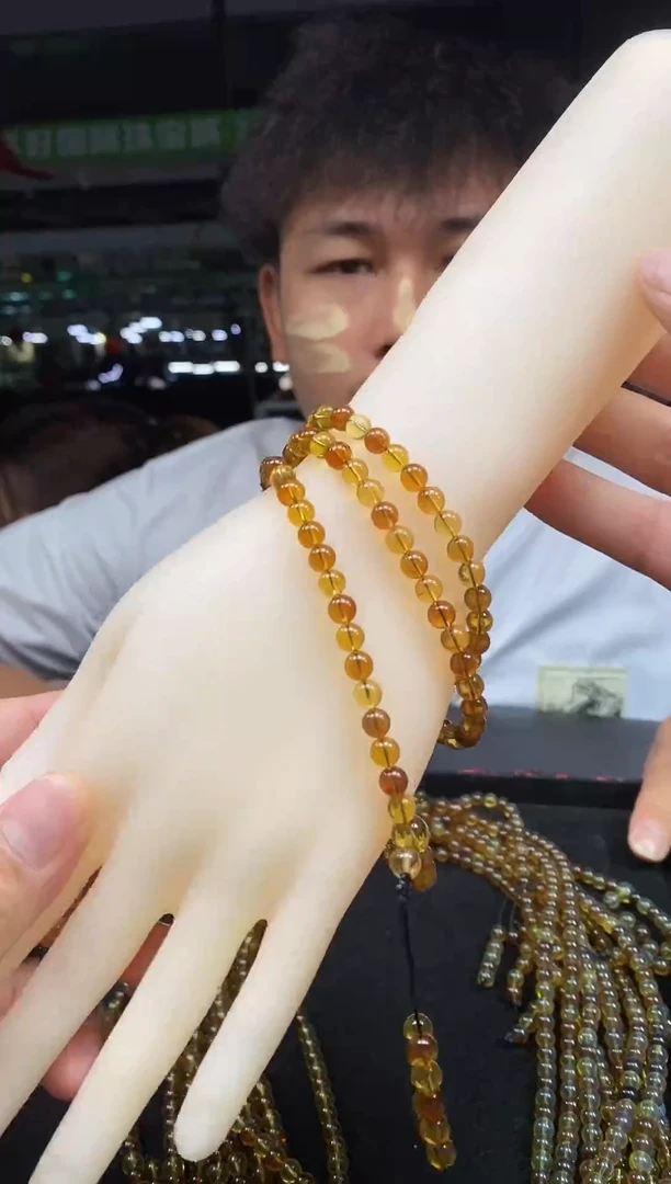 未镶嵌琥珀手链卡5+ 多宝108珠链多样性发其一