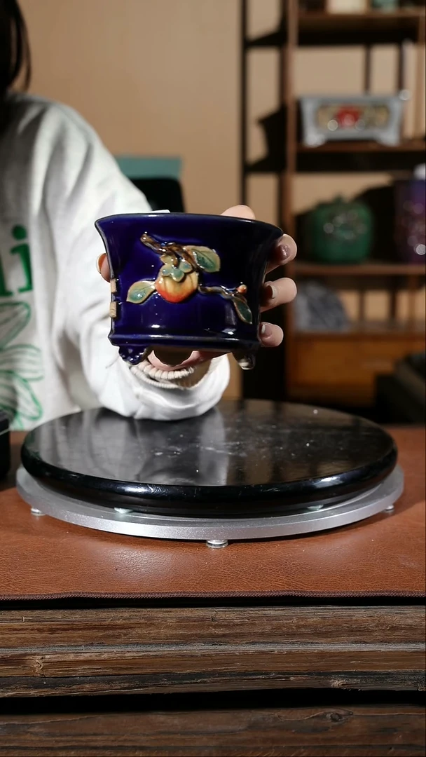 【闪购商品】红陶贴花盆522