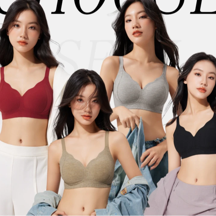 秋冬磨毛暖肌无痕防下垂聚拢收副乳提拉内衣无钢圈固定杯文胸512#