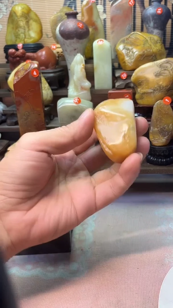 寿山石印石洗*斋寿山石田料溪蛋