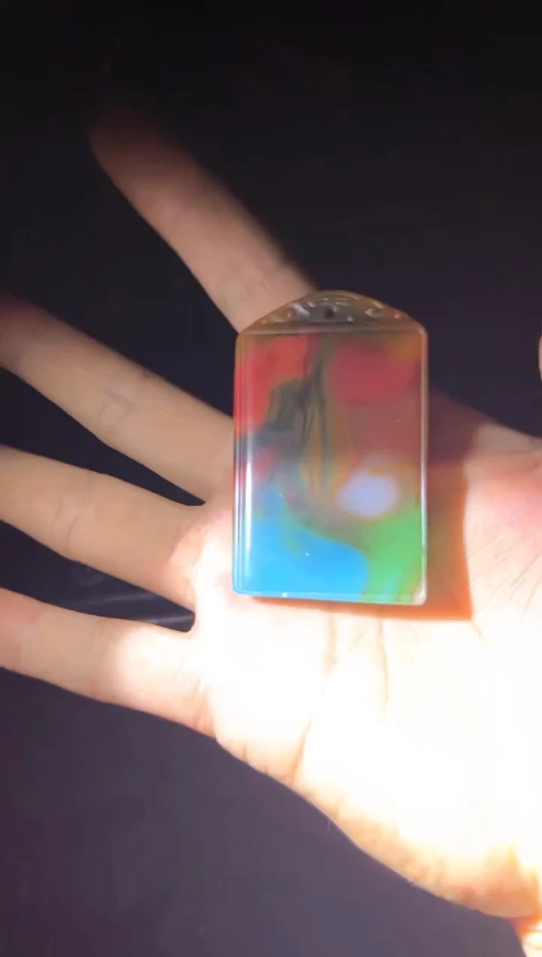 和田玉未镶嵌挂件五色无事牌一个