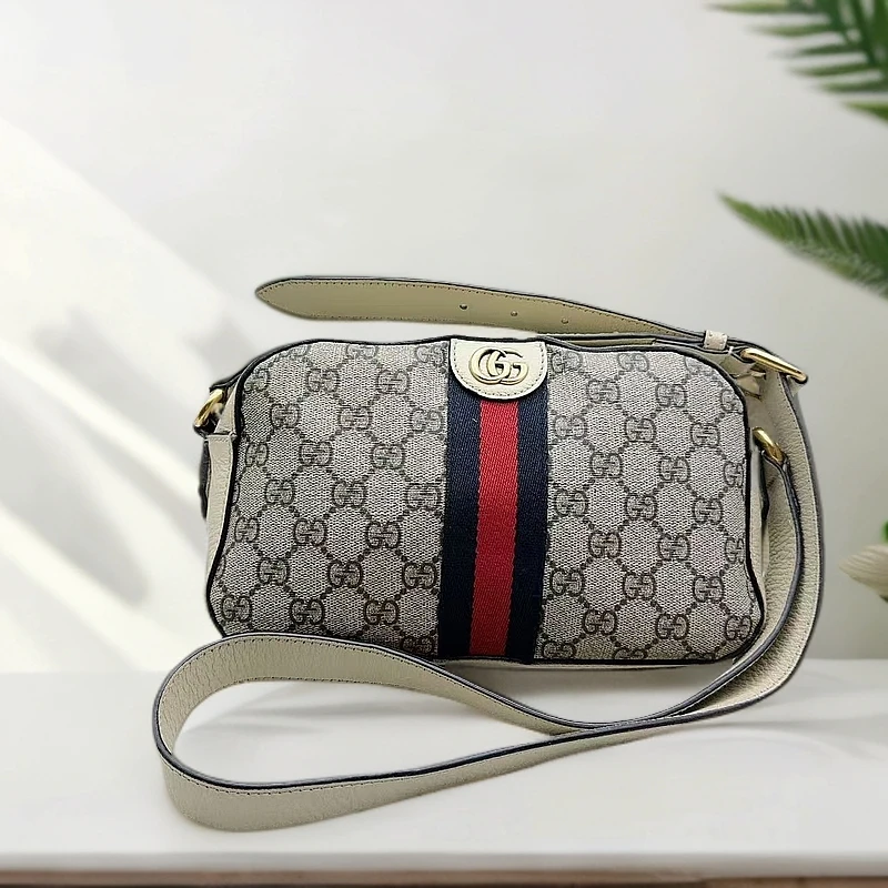 95新 GUCCI/古驰  老花Ophidia斜挎包 1130 2619
