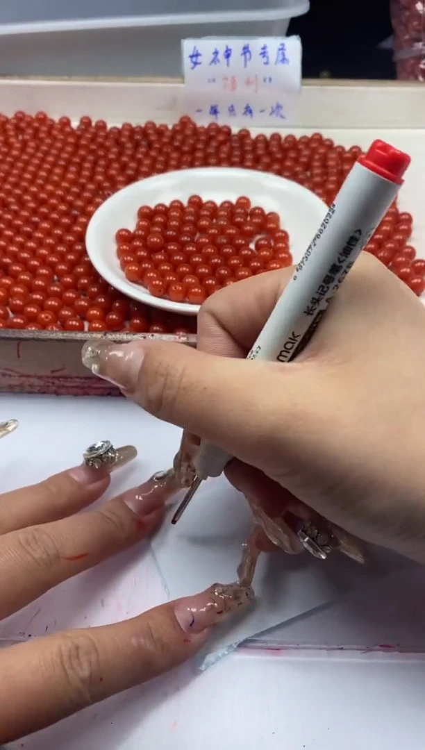 【闪购商品】南红玛瑙颈饰未镶嵌w2185满肉南红8mm*30颗