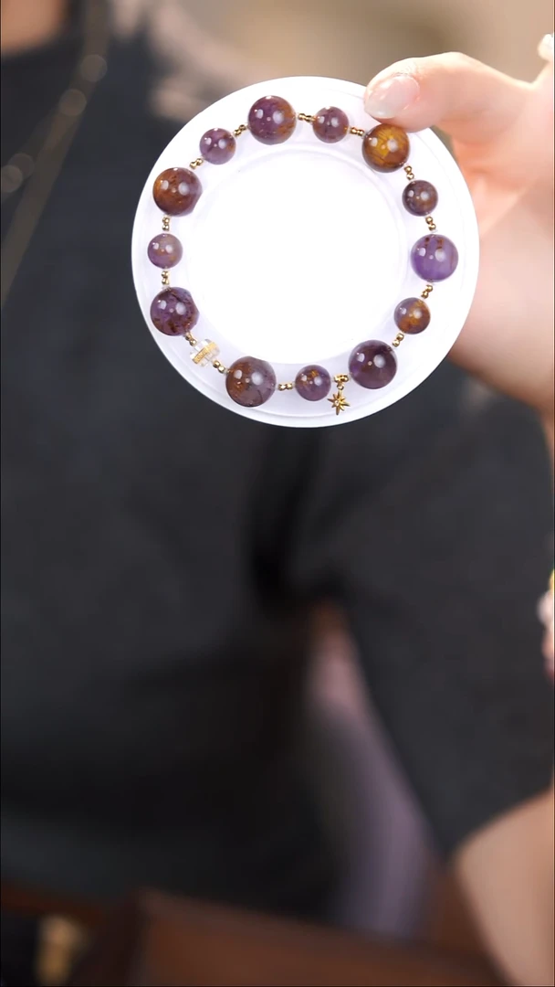 18K金镶嵌手链水晶@