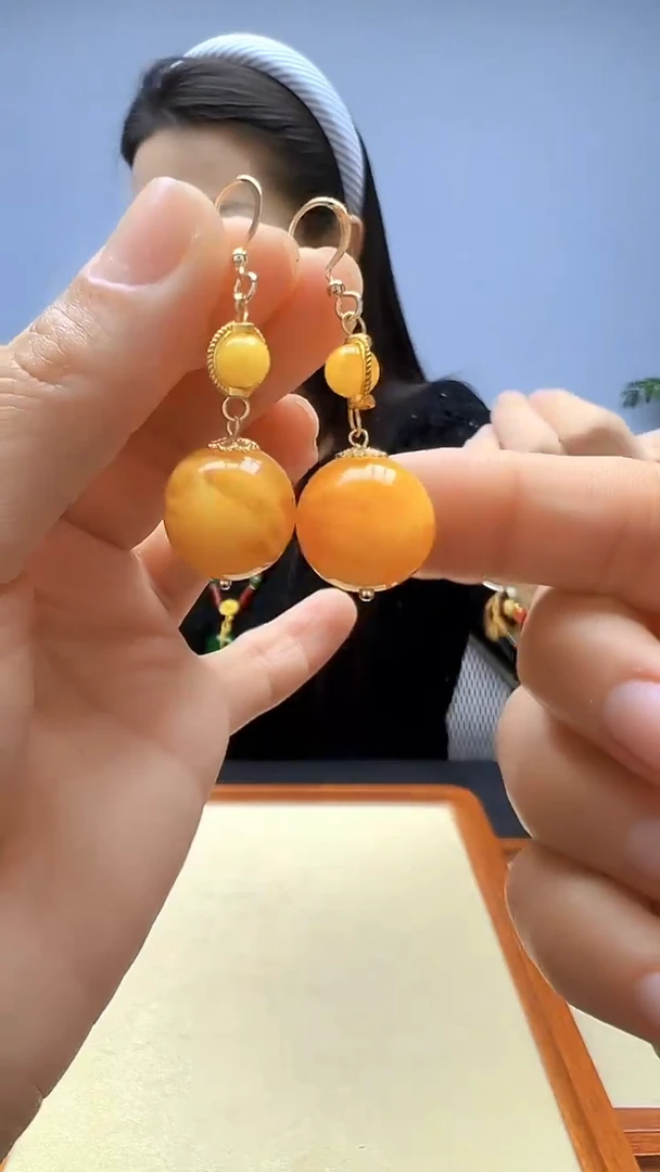 非金属珐琅非金属无高货diy劲饰圆珠耳钩