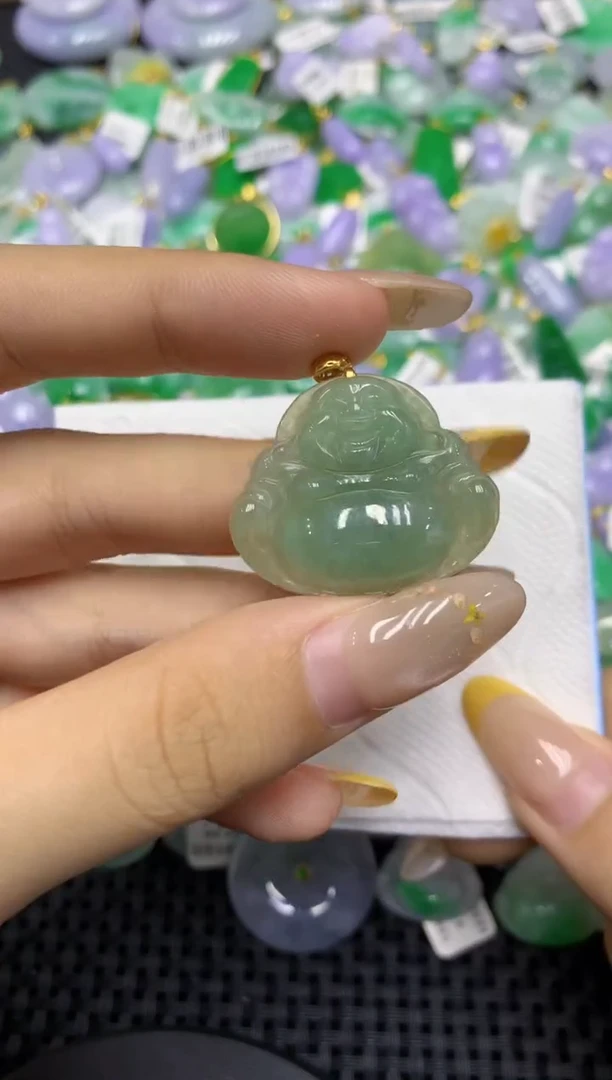 颈饰未镶嵌翡翠天然缅甸翡翠A货