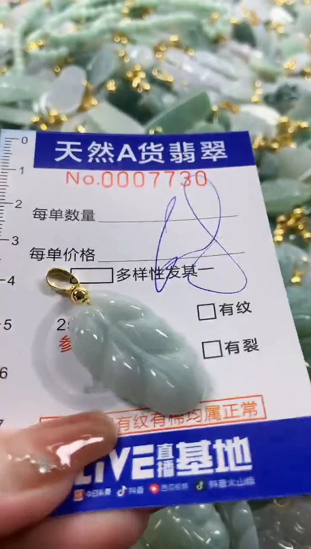 颈饰未镶嵌翡翠天然A货翡翠