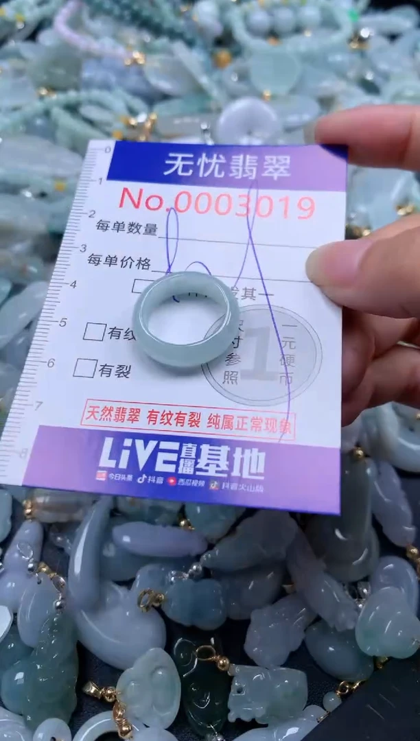 翡翠未镶嵌吊坠(不含链)3019