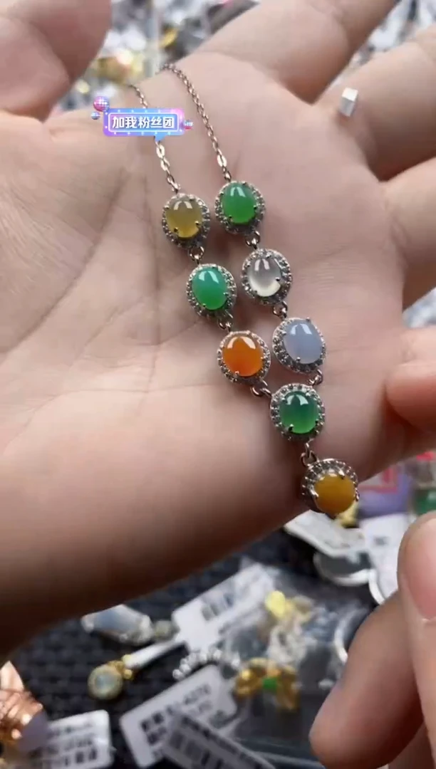 翡翠戒指银S925镶嵌1010      3